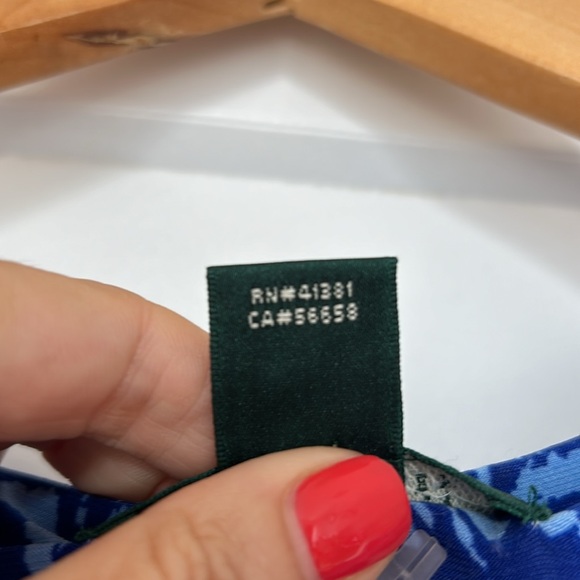 Ralph Lauren dress in blue print - Picture 8 of 9